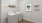 a room with a shelf and a painting on the wall