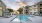 a swimming pool in a resort