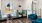 a living room with a wood floor